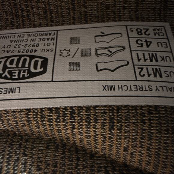 Hey Dude Wally Stretch Loafer Limestone Size 12 - Picture 6 of 7